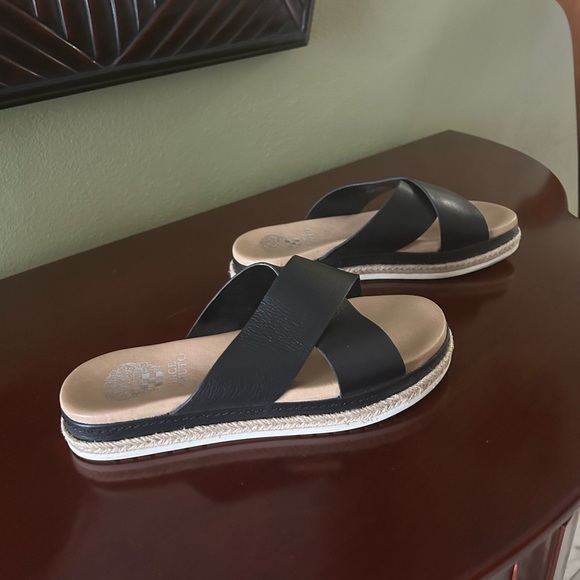 Vince Camuto Crossband Slide Sandals - Picture 1 of 9